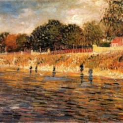 The Banks of the Seine by Van Gogh